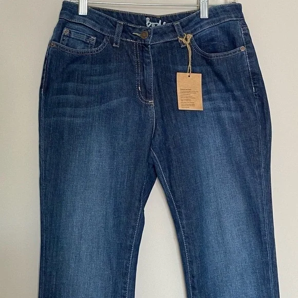 Boden Blue Denim Skinny Ankle Skimmer Mid-Rise Jeans, size 8L - Picture 3 of 15